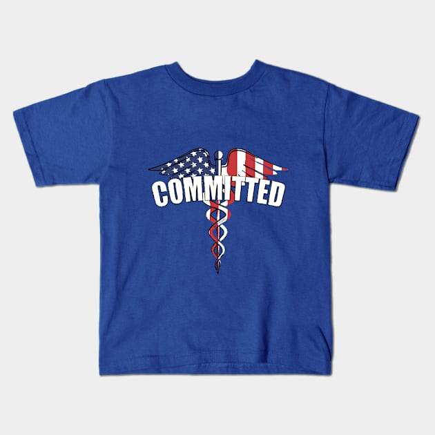 COMMITTED, medical, EMT, nurse, technician Kids T-Shirt by Richardramirez82